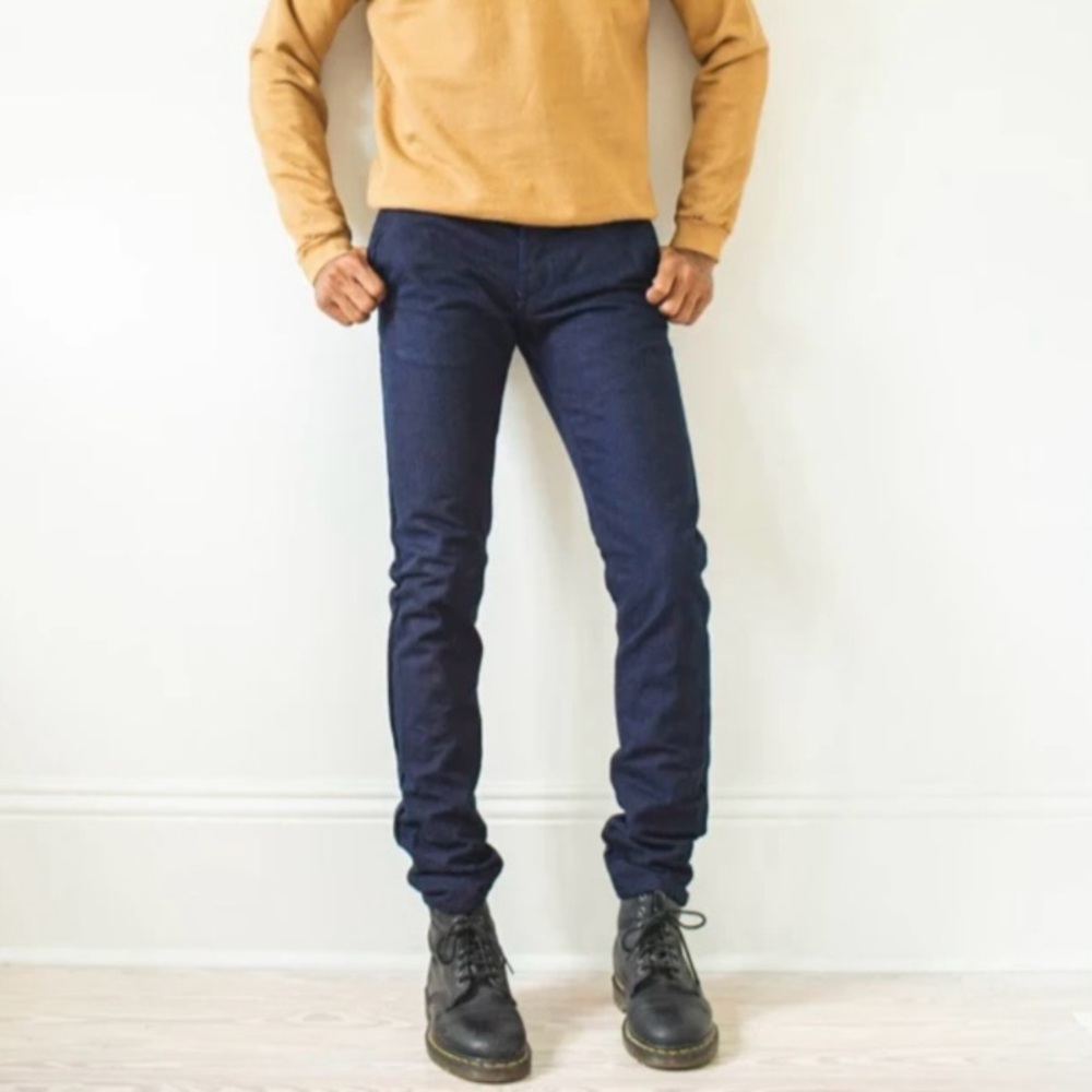 Raleigh Denim Workshop Jones Trouser Cut in Cubist Rinse Franklin Road Apparel
